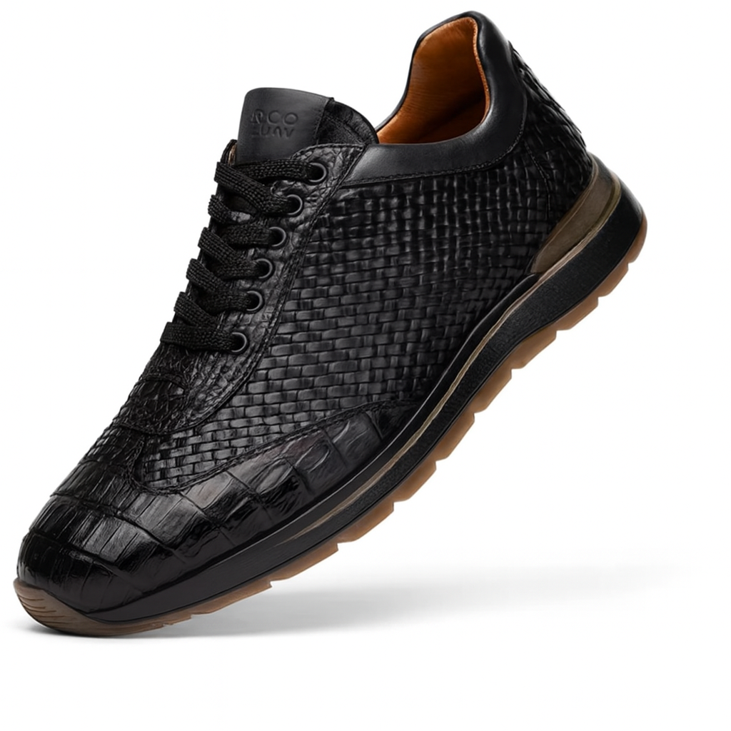 Marco Di Milano Roma Caiman Crocodile Sneakers