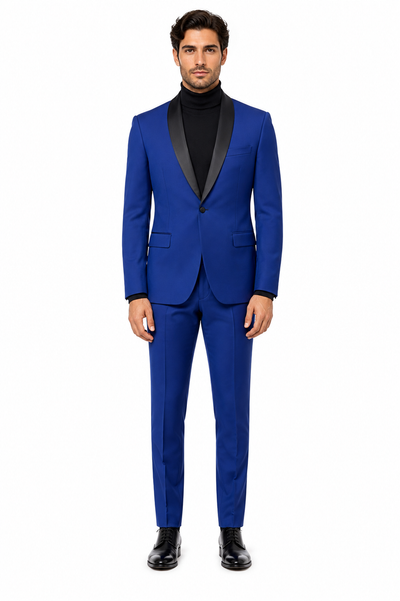 Men's Blazer Black ~ RoyalBlue Tuxedo Dinner Jacket and Blazer Two Toned