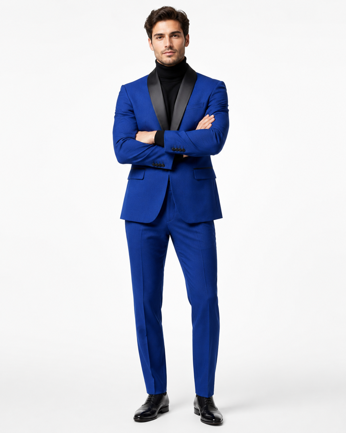 Men's Blazer Black ~ RoyalBlue Tuxedo Dinner Jacket and Blazer Two Toned