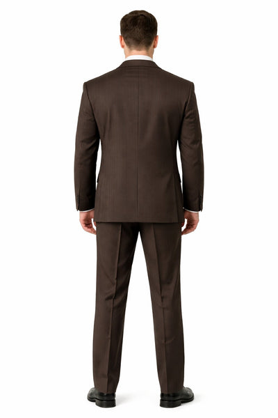 Poly/Rayon Men's Classic affordable Cheap Priced Business Suits Clearance Sale online sale Brown