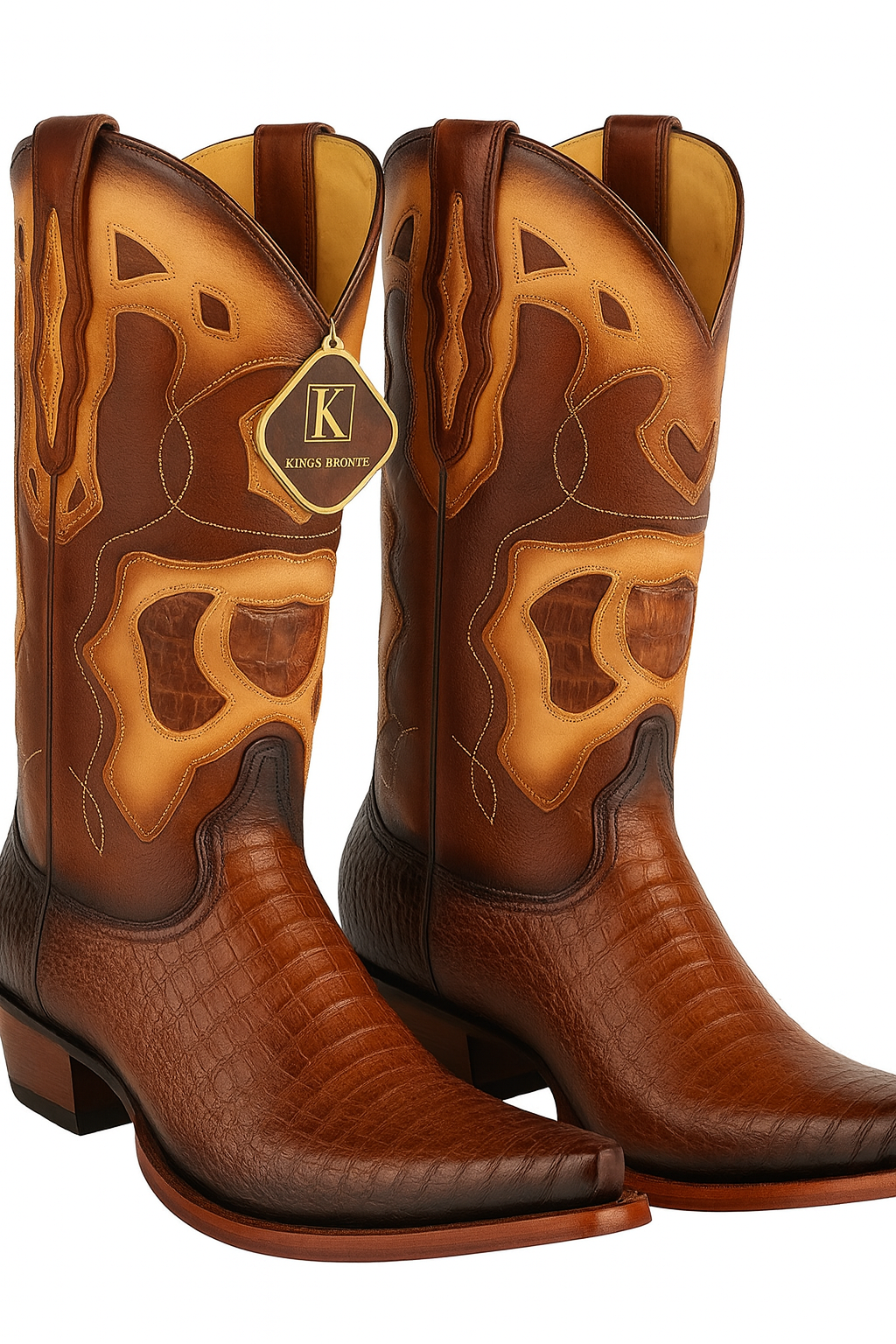 Caiman Belly Snip Toe Boots by King Exotic