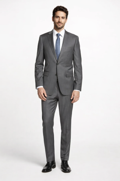 Mens Tiglio Gray Suit β Classic 2 Piece Grey Suit for Wedding, Business and Formal Wear
