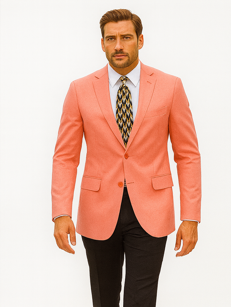 Mens Coral Blazer - Coral Sport Coat