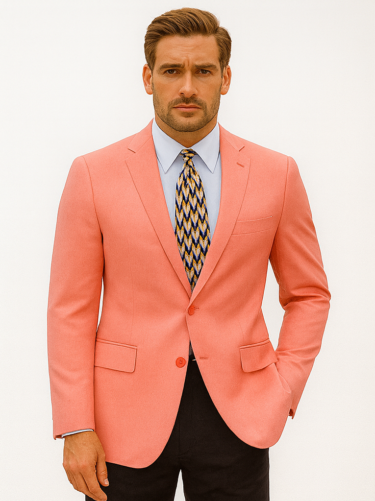 Mens Coral Blazer - Coral Sport Coat