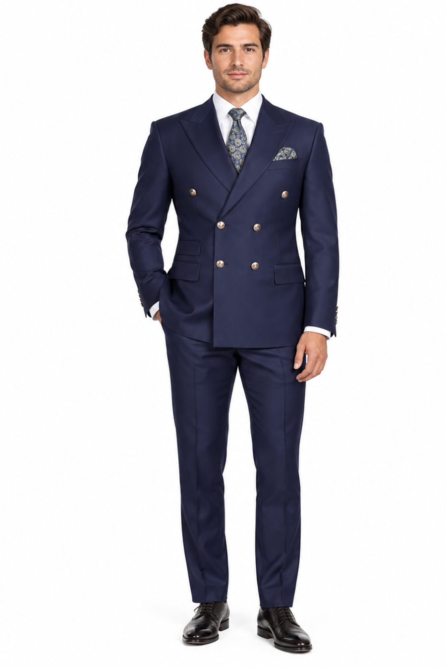Mens Double Breasted Blazer - Navy Double Breasted Sport Coat
