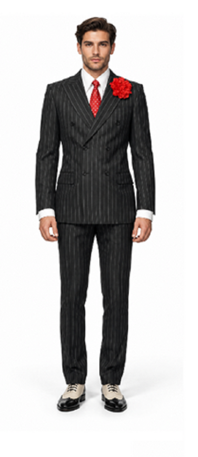 Mens Double Breasted Gomez Addams Costume Jacket