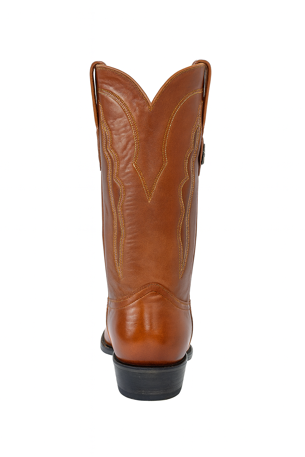 Mens Eel Cowboy Boot - "Cognac" Boot