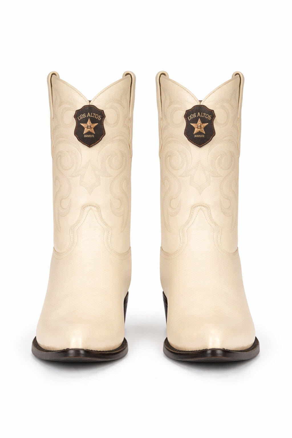 Elk Cowboy Boots White-White