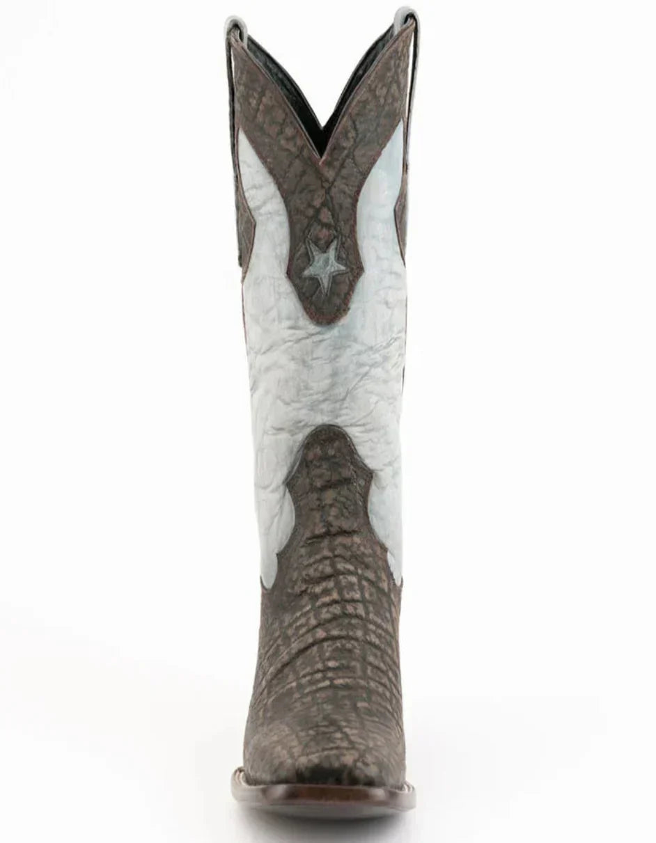 Ferrini Acero Elephant Print Boots - Black