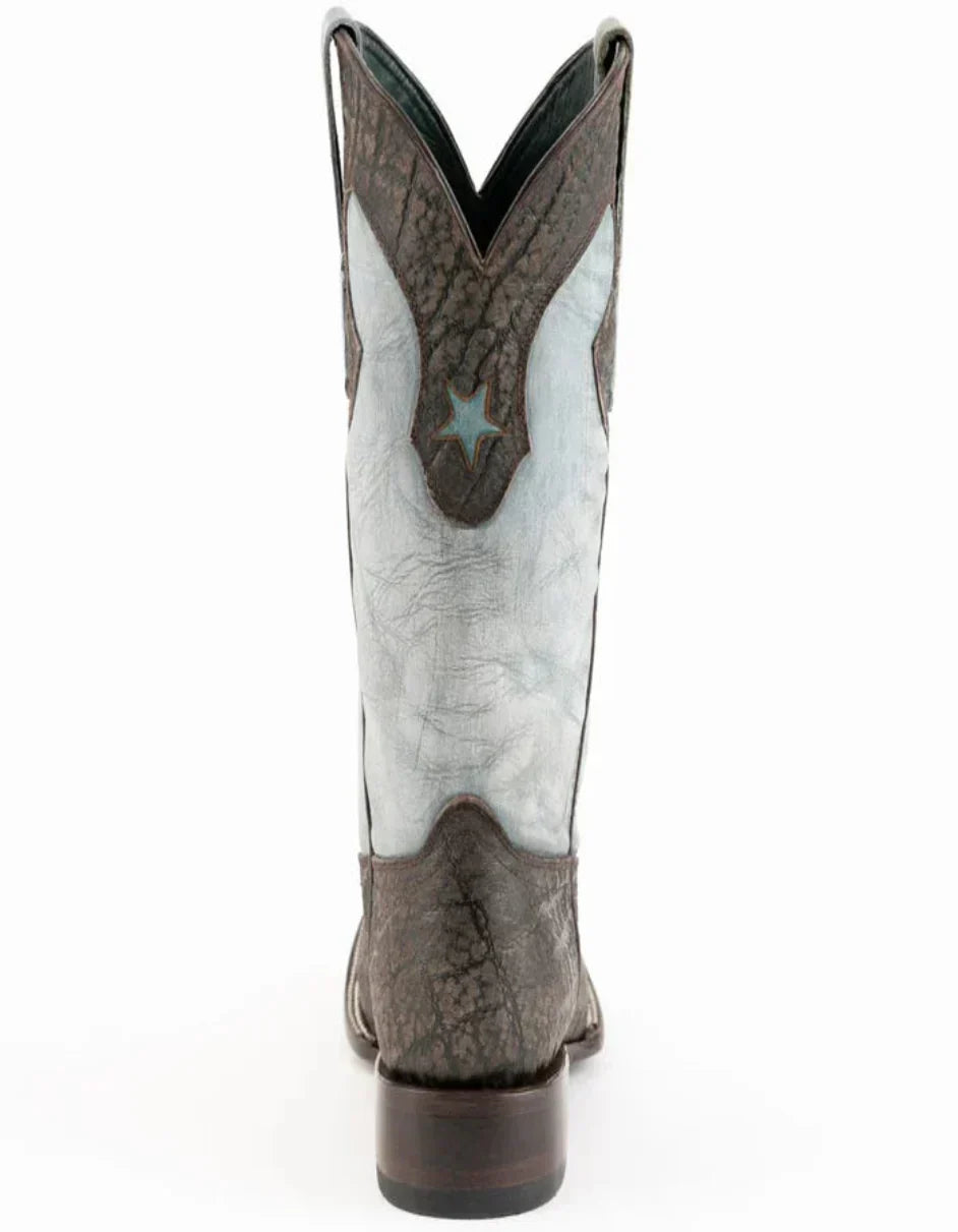 Ferrini Acero Elephant Print Boots - Black