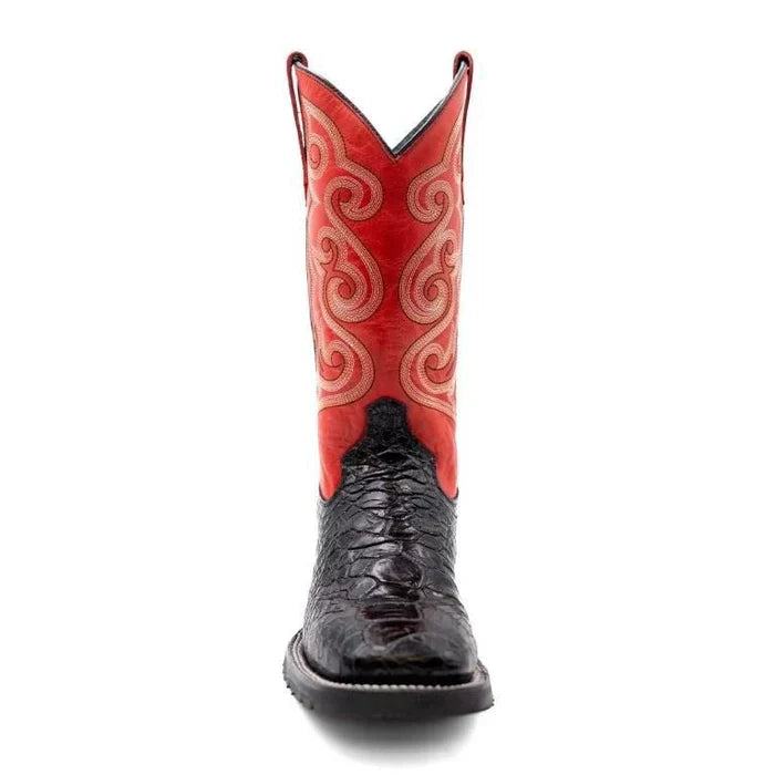 Ferrini Kai Sea Turtle Print Black Boots Men