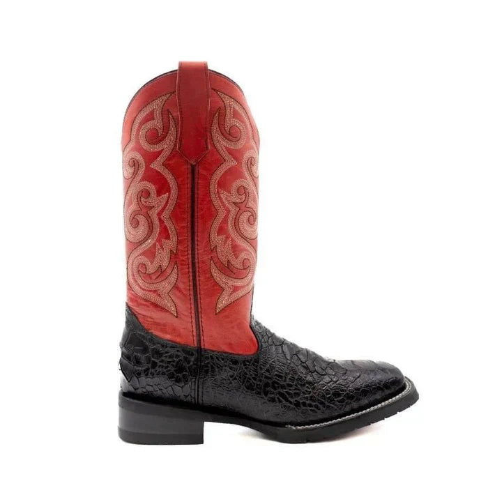 Ferrini Kai Sea Turtle Print Black Boots Men