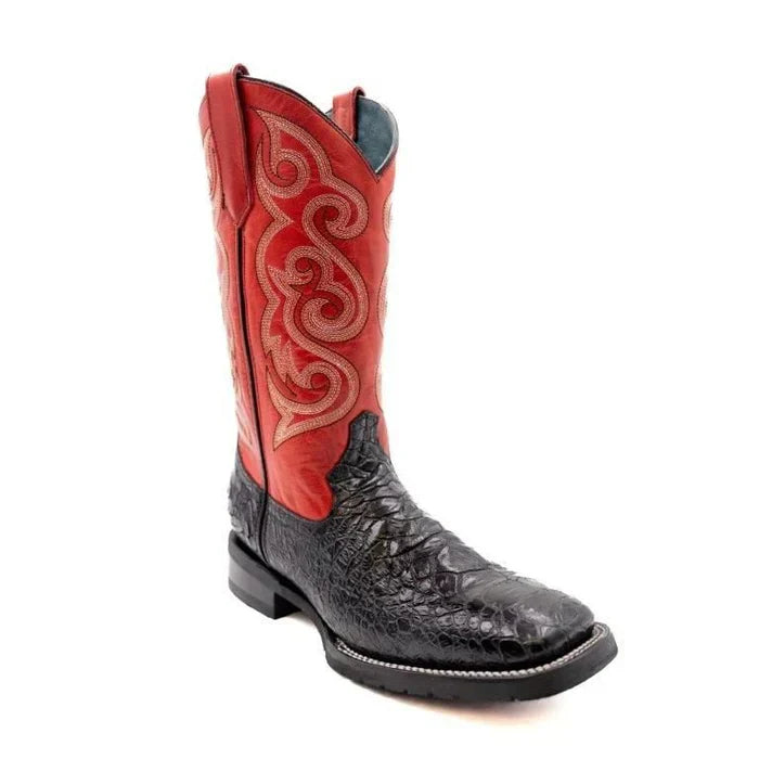 Ferrini Kai Sea Turtle Print Black Boots Men