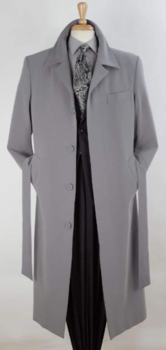 Men’s Black Full-Length Top Coat