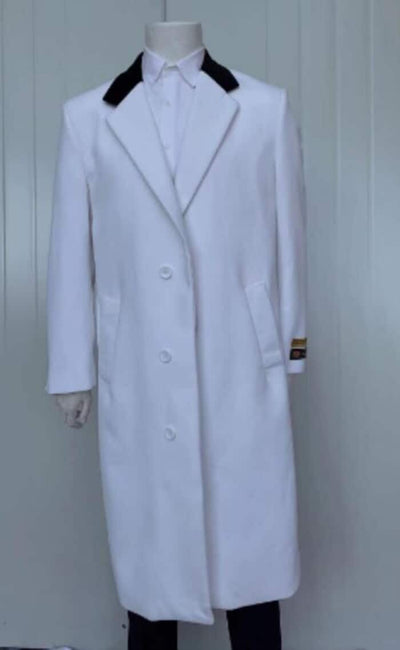 Full Length Wool Cashmere Overcoat for Men
