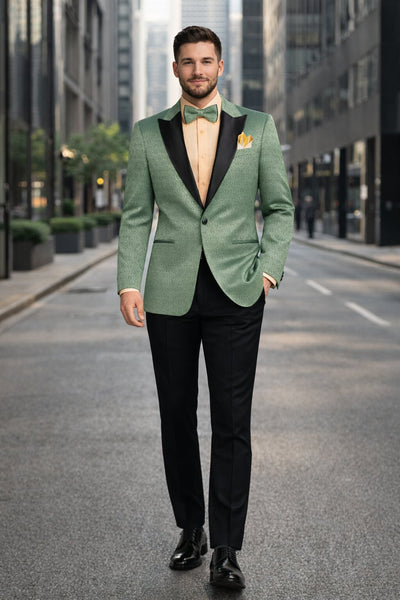 Premium Basil Green Church Suit for Men β Sharp Formal Ensemble