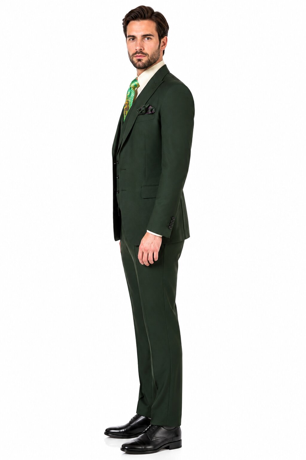 Rossi Man ELI RM117 Classic Men’s Hunter Green Suit