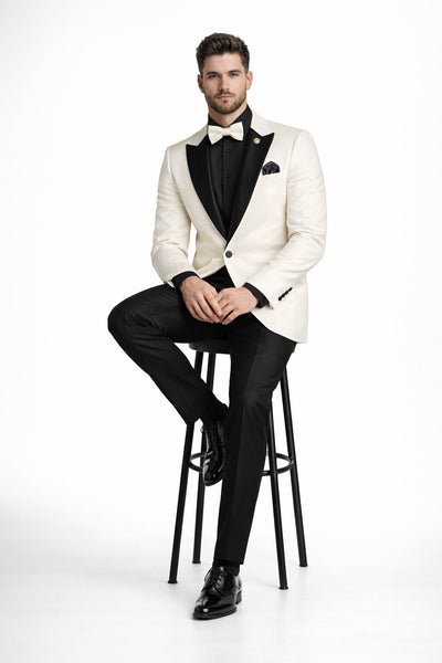 Ivory Formal Suit for Men β Stylish Church and Celebration Outfit