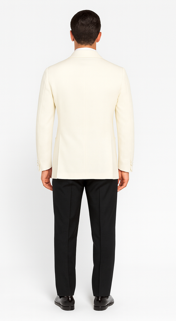 Men's James Bond Outfit Dinner Two Piece Ivory Tuxedo