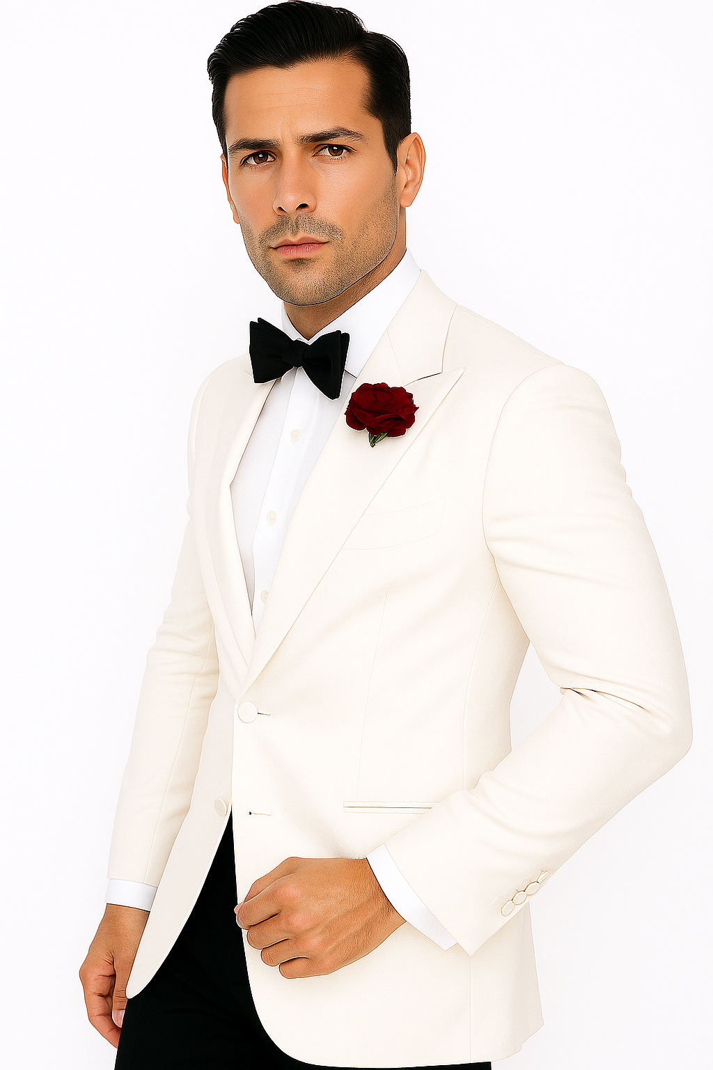 Men's James Bond Outfit Spectre 1 Button White Tuxedo Blazer