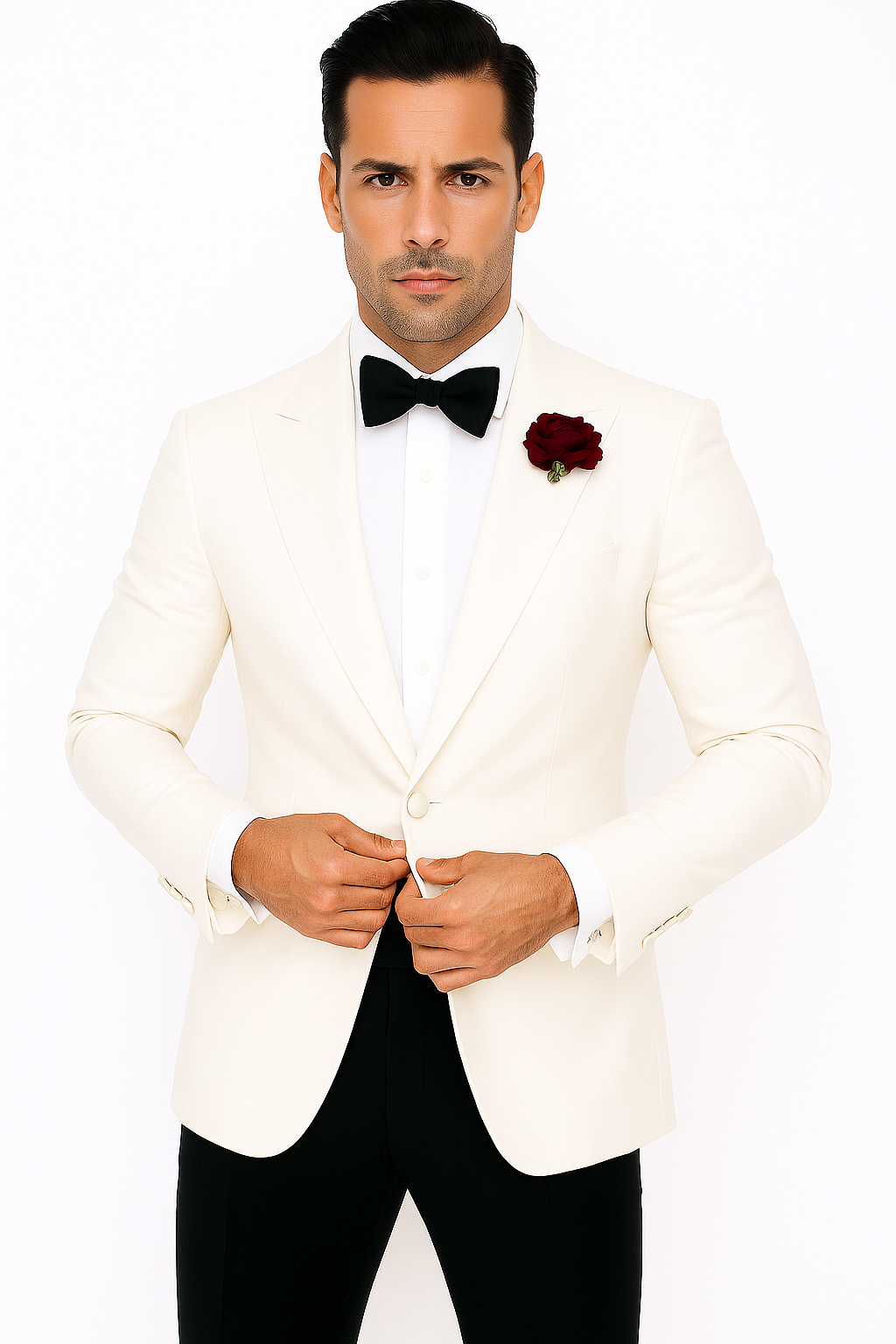 Men's James Bond Outfit Spectre 1 Button White Tuxedo Blazer