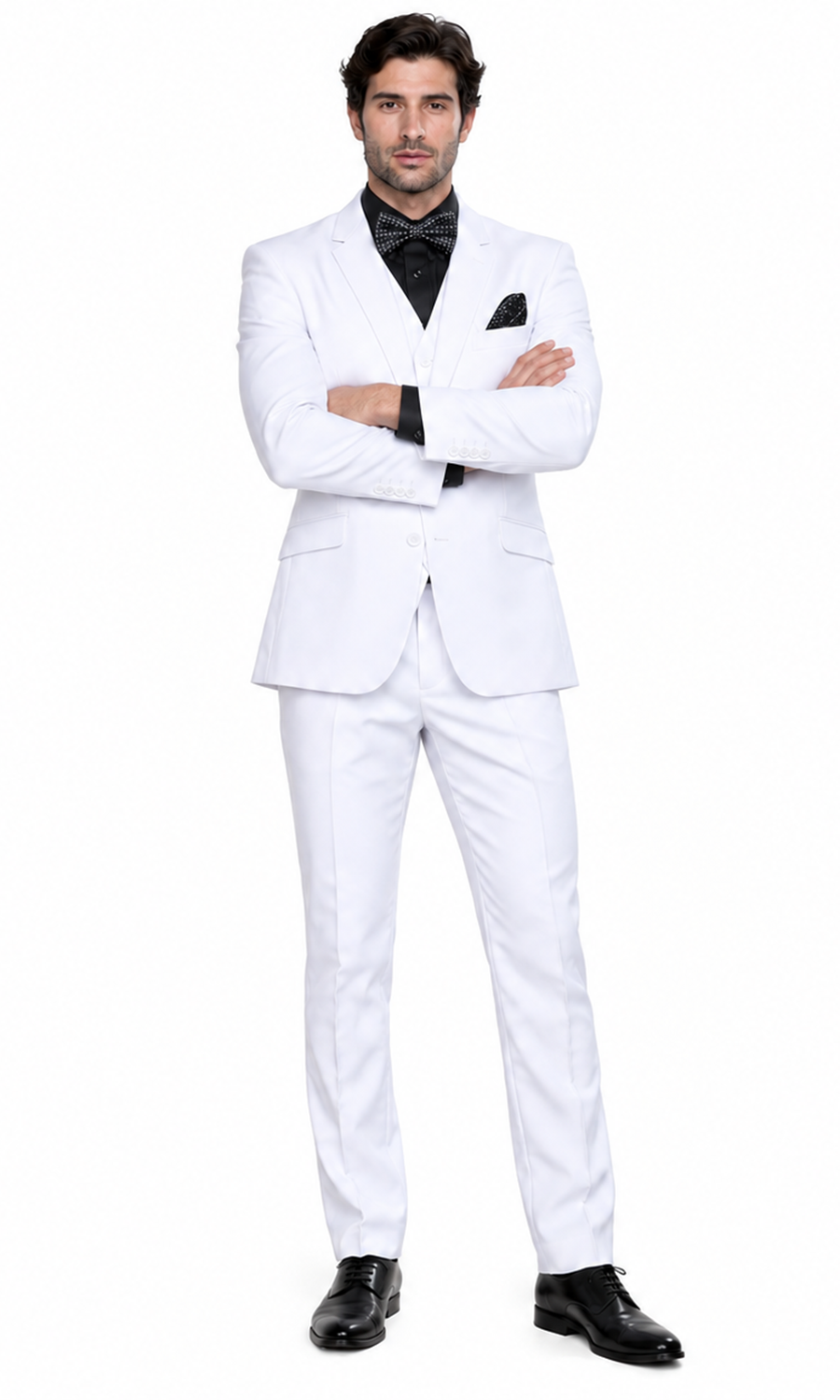 White Saturday Night Fever Disco Suit for Men