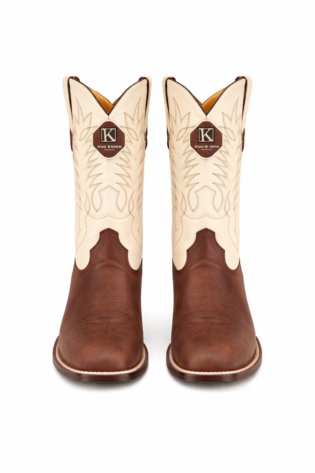 Men's Handmade Brown King Exotic Square Toe Boots
