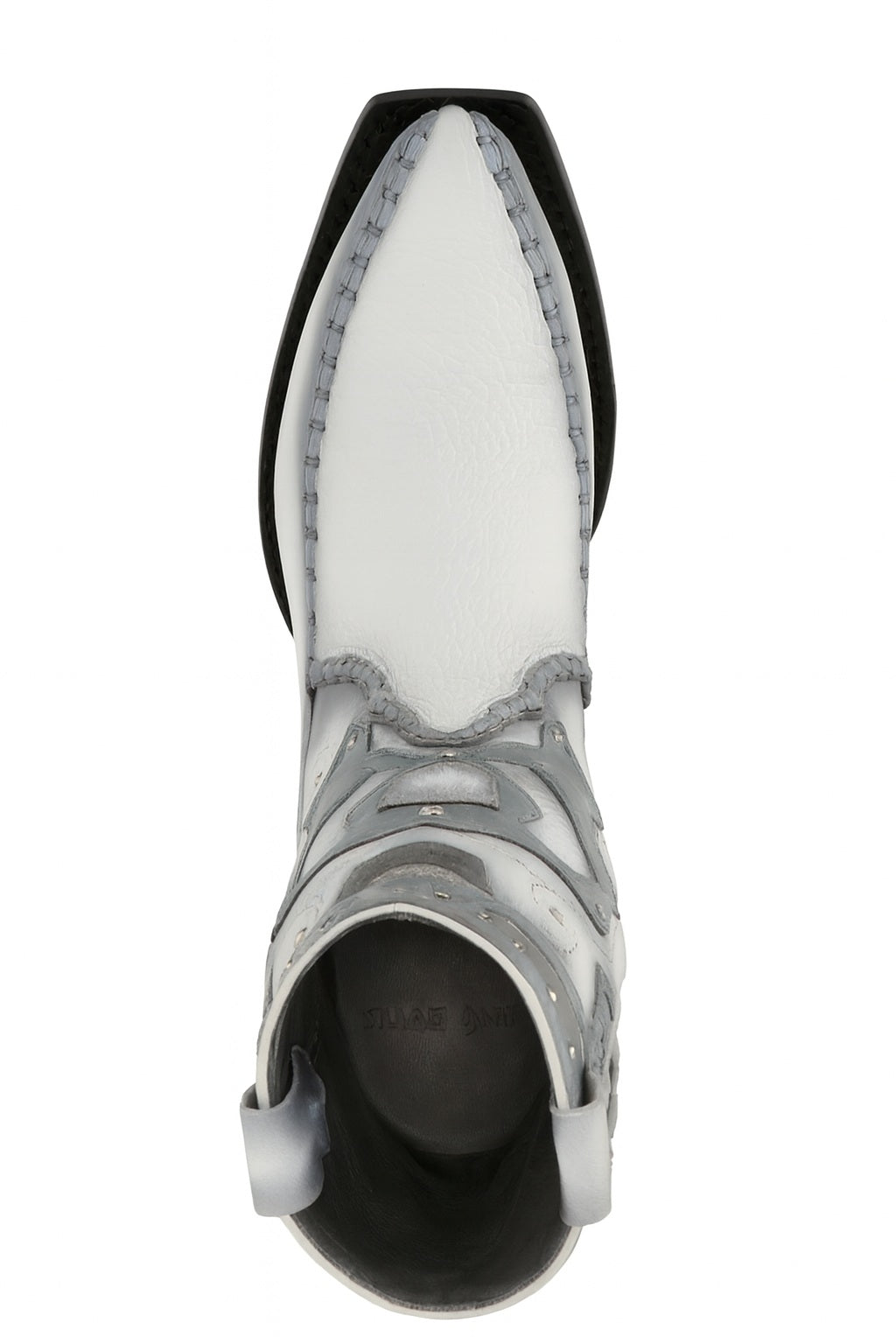 King Exotic Sharkskin Burnished White 3x Toe Boots