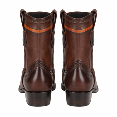 Handcrafted Faded Brown Exotic Leather Boots