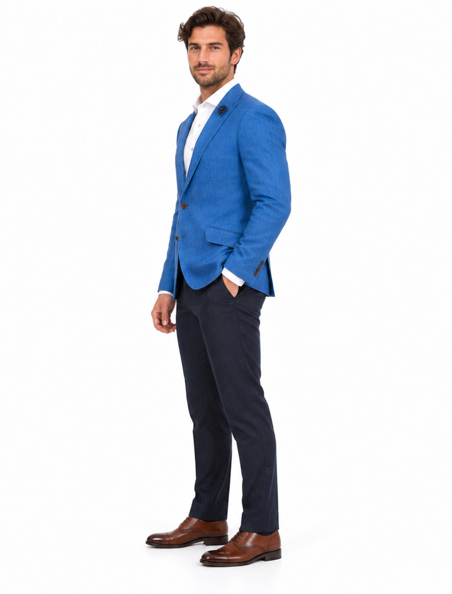 Mens Linen Blazer Big And Tall