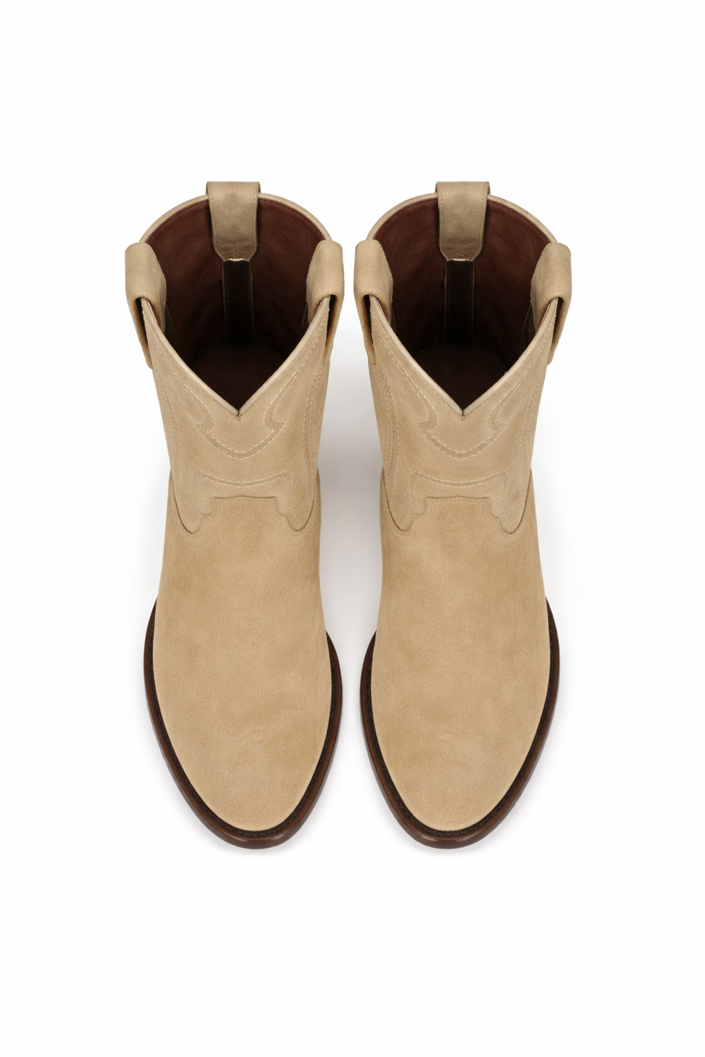 Men's Los Altos Original Suede Leather Boots Roper Toe with Zipper - Oryx