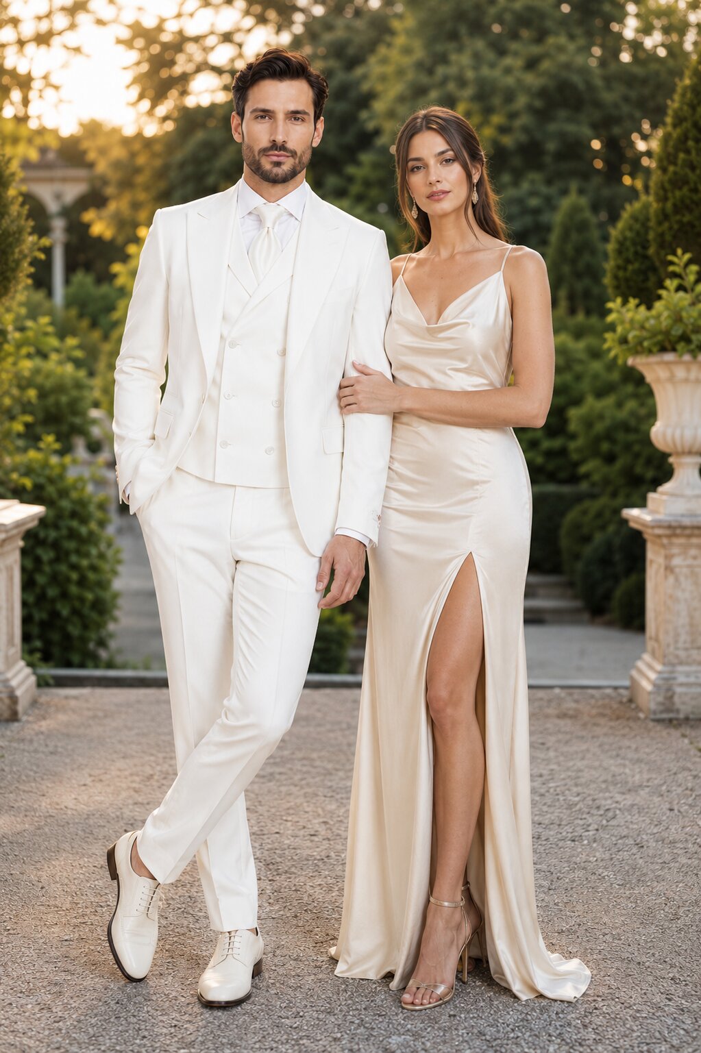 Tiglio Rosso Suit - Classic Fit Athletic Cut 100% Wool Super 150s Italian Fabric Peak Lapel in Color Off White