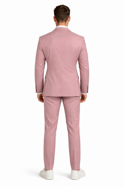 Blush Mauve Wedding Slim Suit for Men