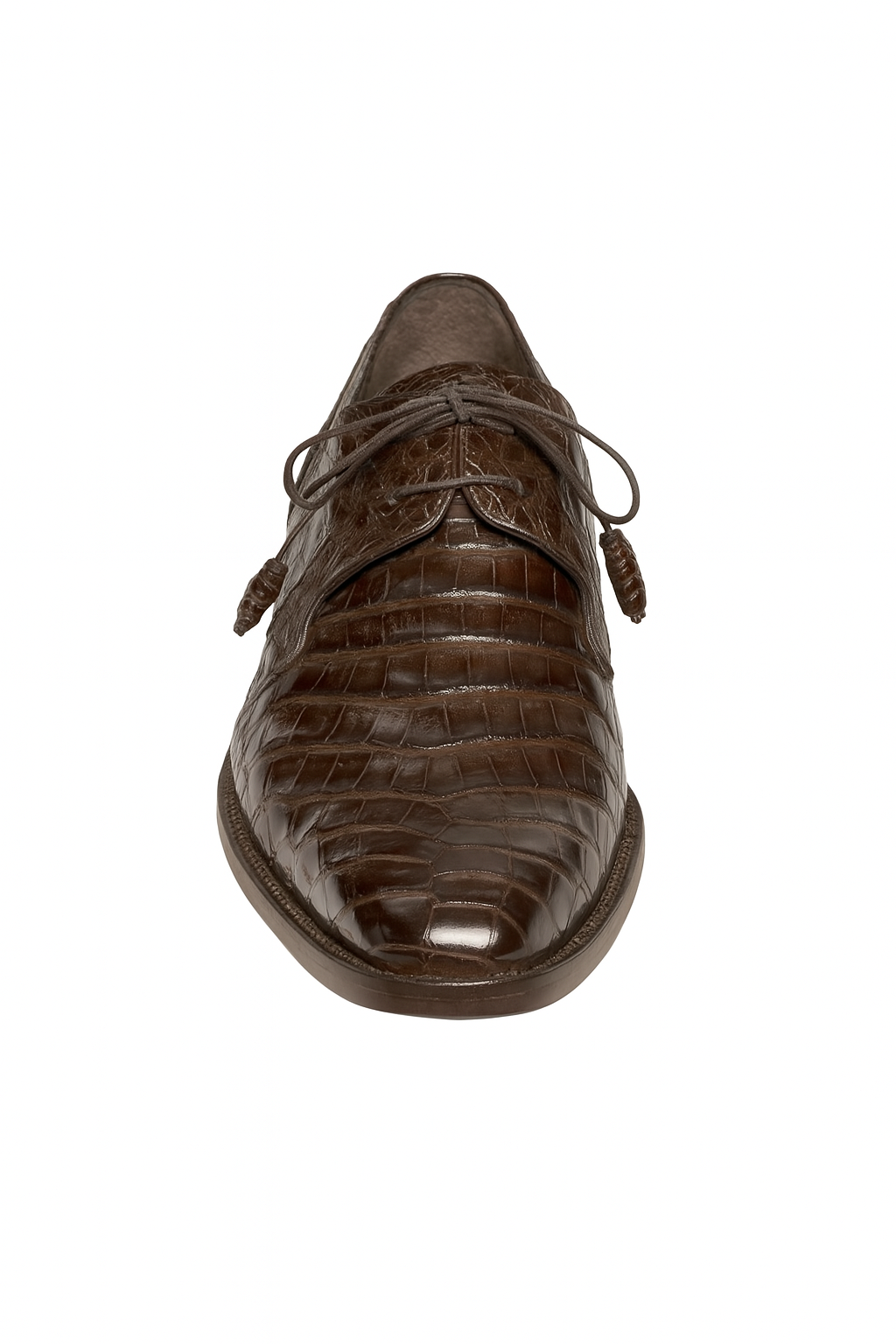 Mens Mezlan Anderson Caiman Crocodile Dress Shoe in Brown