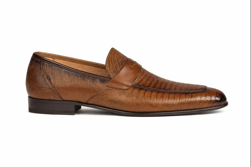 Mezlan Lipari Lizard Penny Loafer Dress Shoe