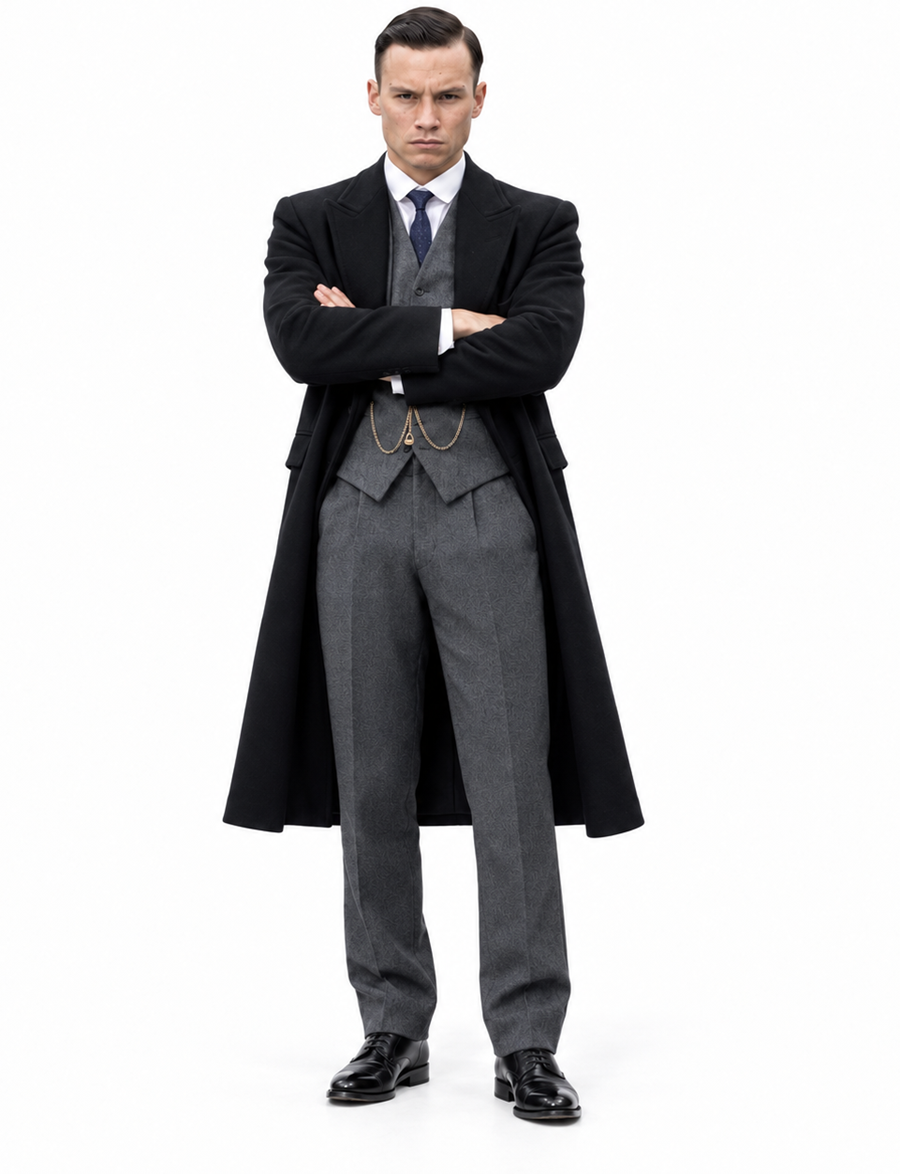 Michael Gray Gangster Suit & Overcoat Set