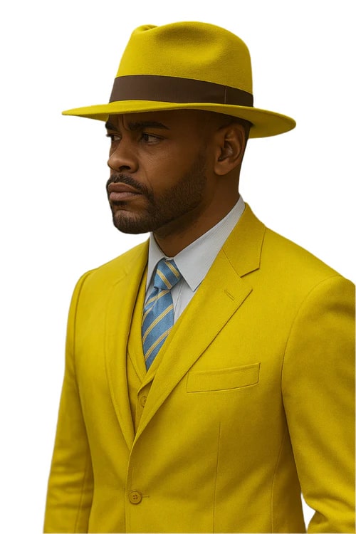 Yellow 1920s Zoot Suit for Men