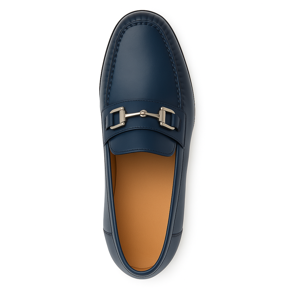 Mens Mezlan Brussels Calfskin Loafer with Metal Bit