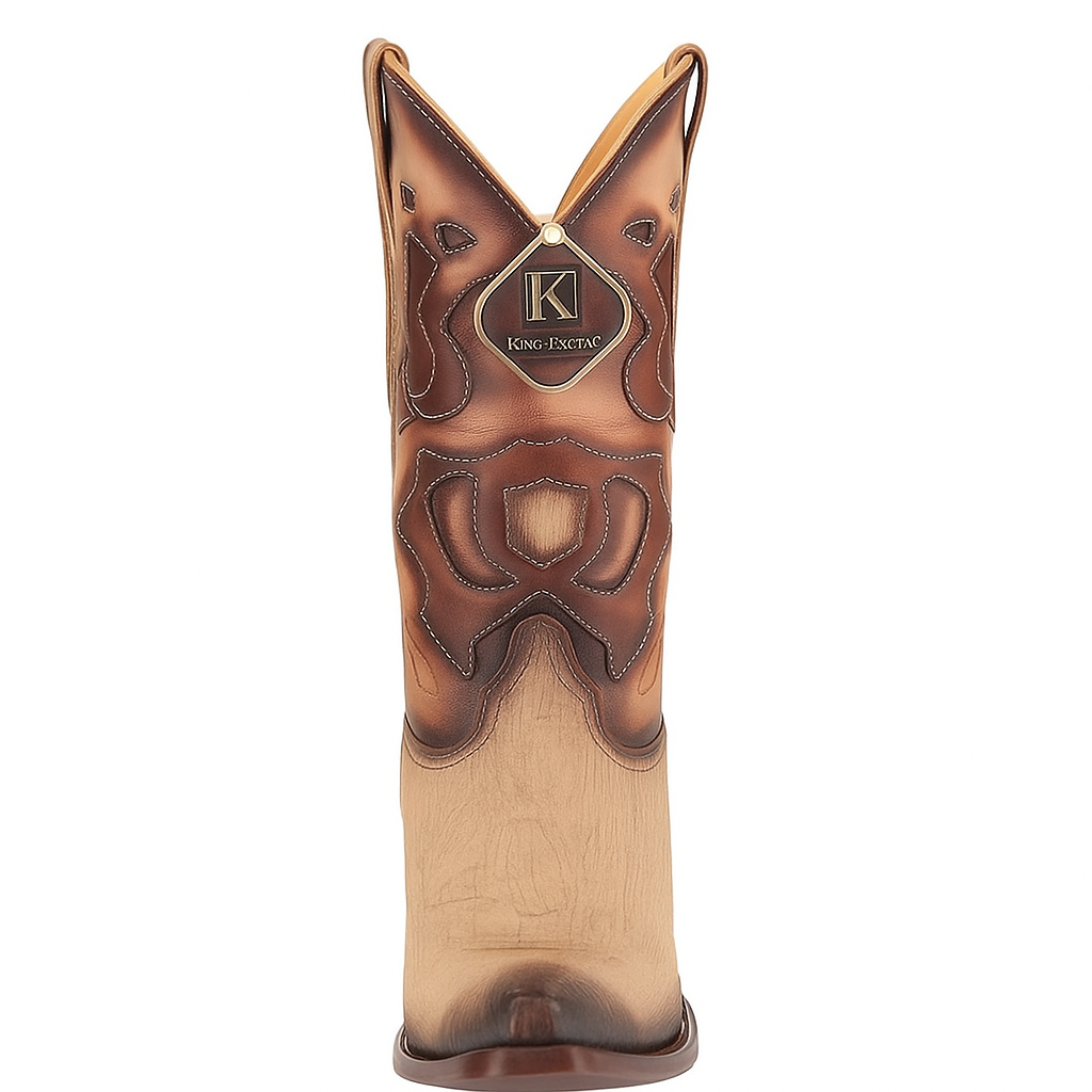 King Exotic Shark Snip Toe Western Boots