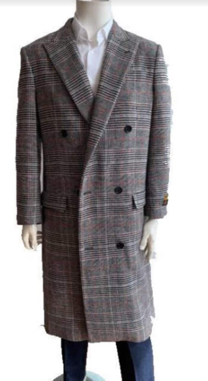 Men's Full Length Wool Overcoat