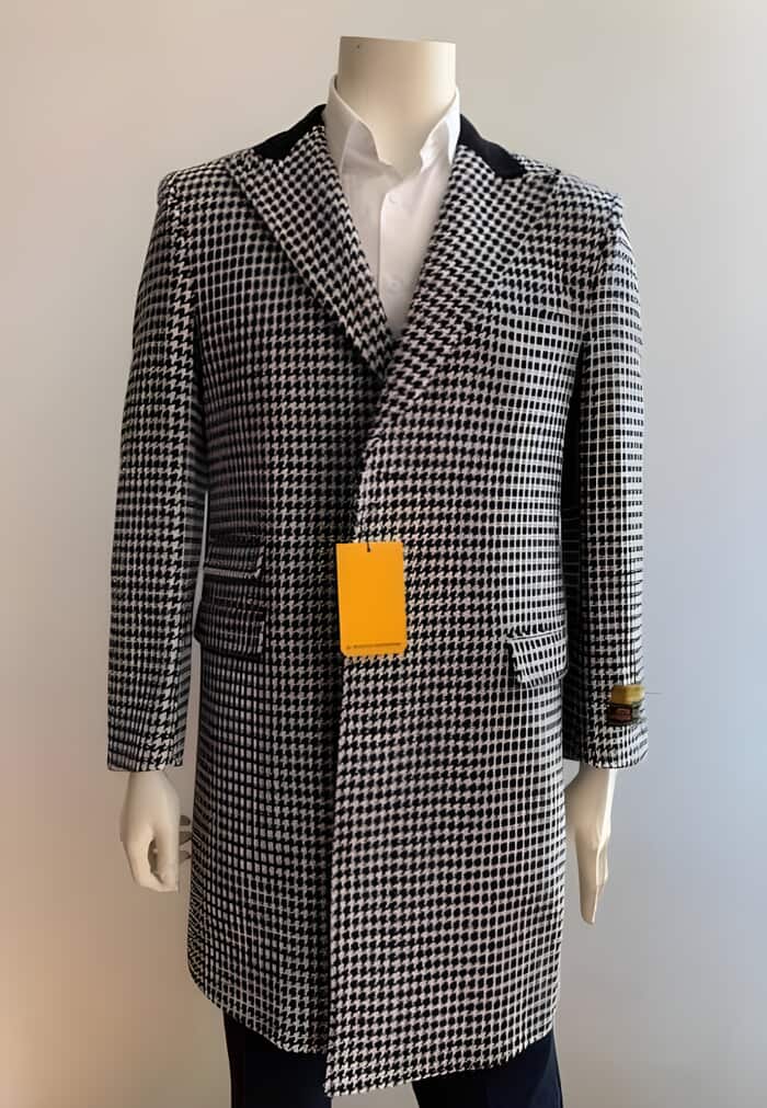 1920s Wool Peak Lapel Overcoat by Alberto Nardon