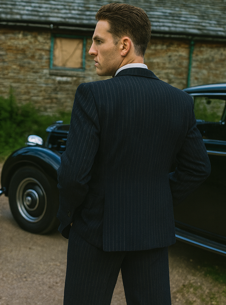 Michael Gray 1920s Pinstripe Suit Costume