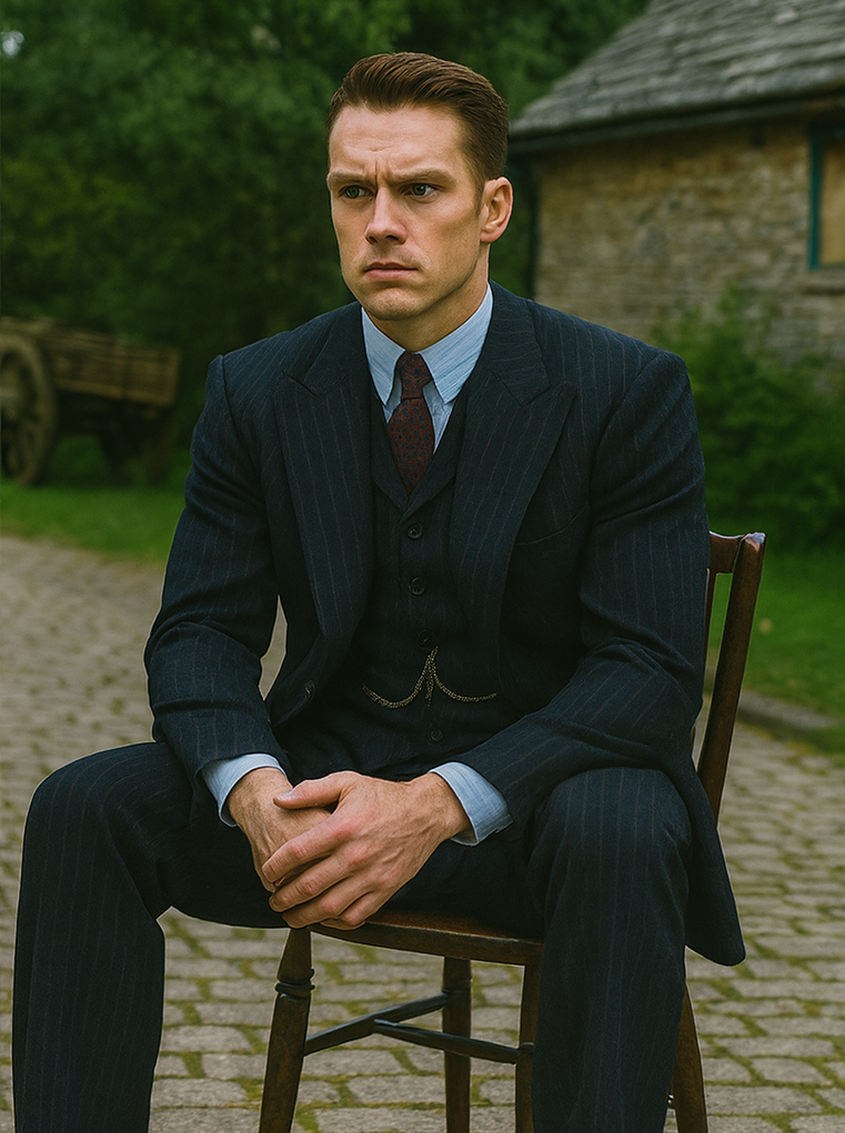 Michael Gray 1920s Pinstripe Suit Costume