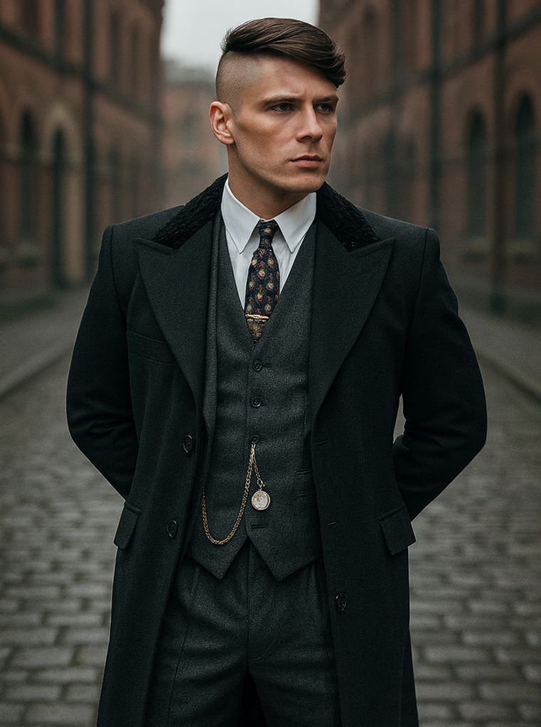 Thomas Shelby 3PC Suit and Overcoat Costume