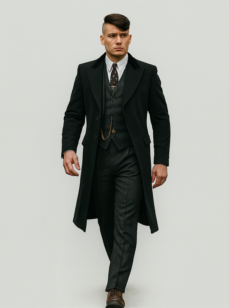 Thomas Shelby 3PC Suit and Overcoat Costume
