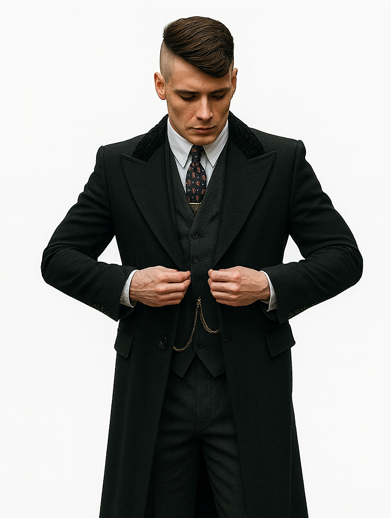 Thomas Shelby 3PC Suit and Overcoat Costume