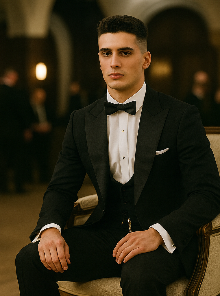 Peaky Blinders Thomas Shelby Black Vested Tuxedo