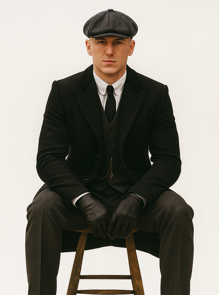 Thomas Shelby Inspired Suit and Overcoat Set