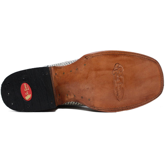 Los Altos Porto Brown Python Boots Wide Toe