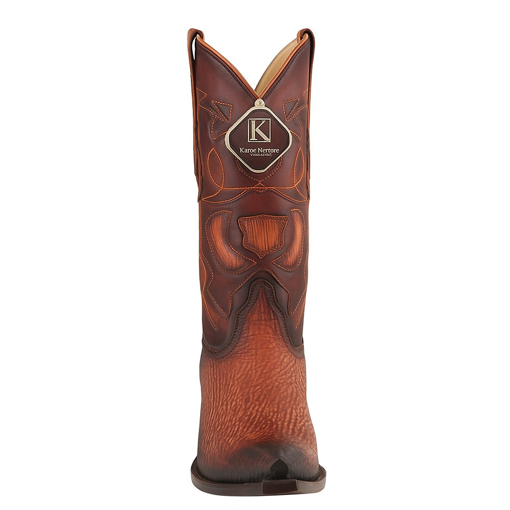 King Exotic Shark Snip Toe Western Boots